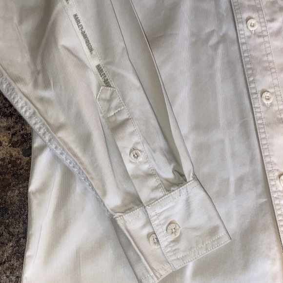 Harley Davidson Motorcycle Khaki Embroidered Long Sleeve Button Down Men Shirt M - Picture 11 of 15